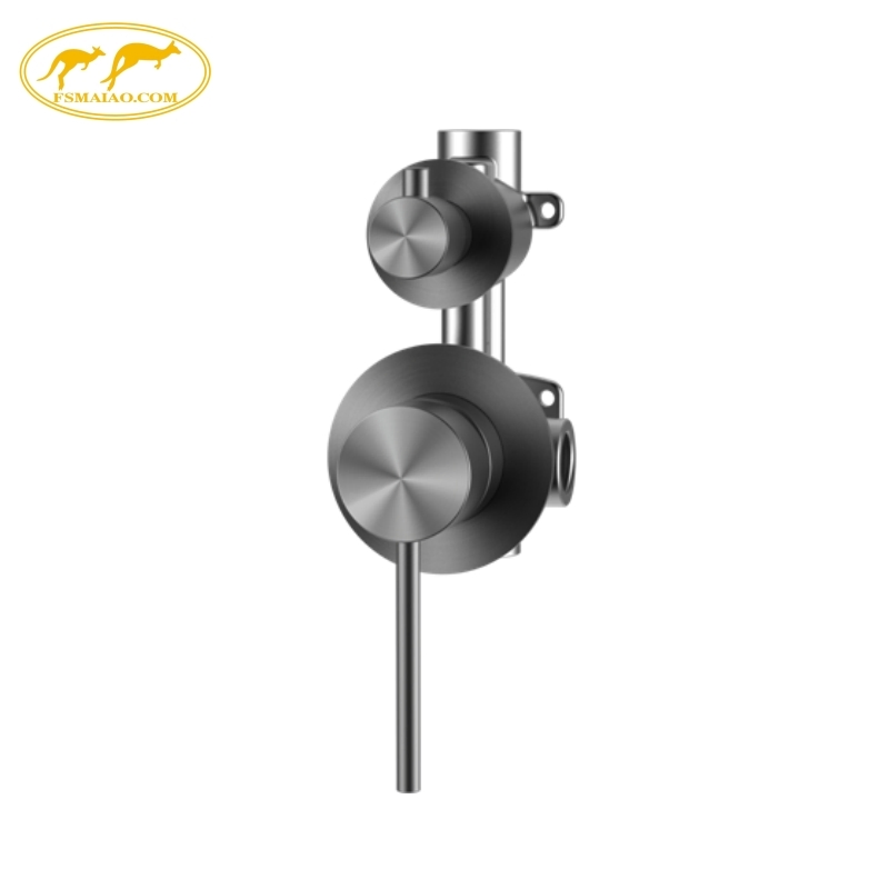 Bathroom 304 Stainless Steel Body High-Pressure Resistant Shower Mixer with Diverter