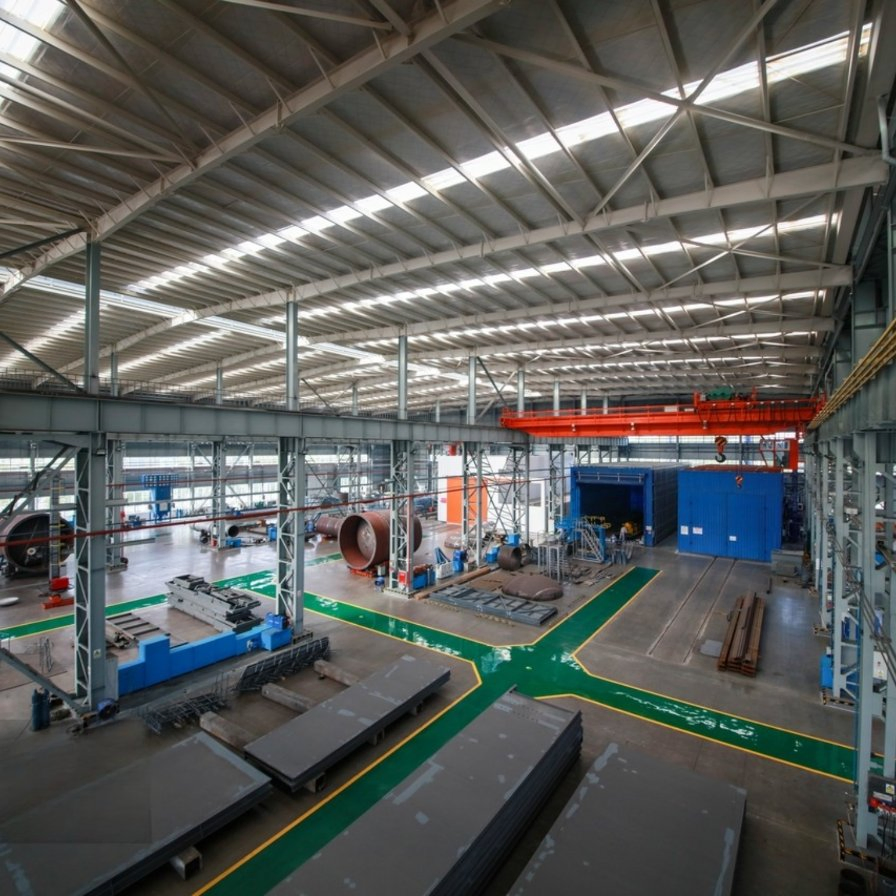 Hot Rolled H Section Steel Column and Beam Versatile Steel Structure Warehouse