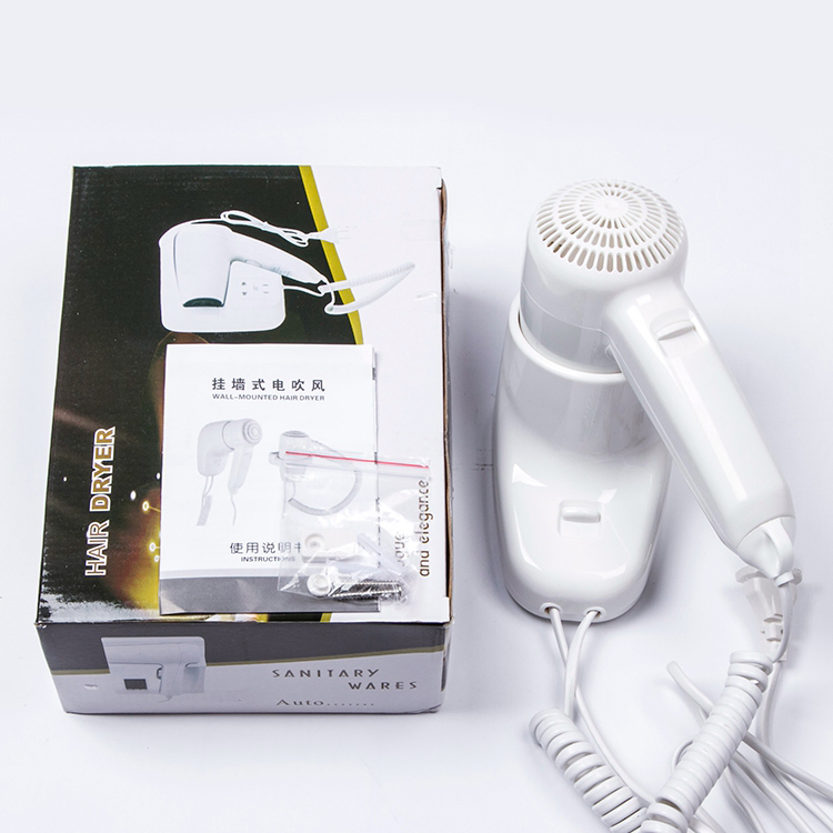 Wall Mounted High Speed Motor Hair Dryer for Bathroom and Hotel