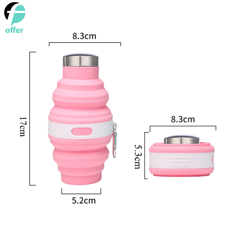 Collapsible Silicone Water Cup Portable Outdoor Bottle