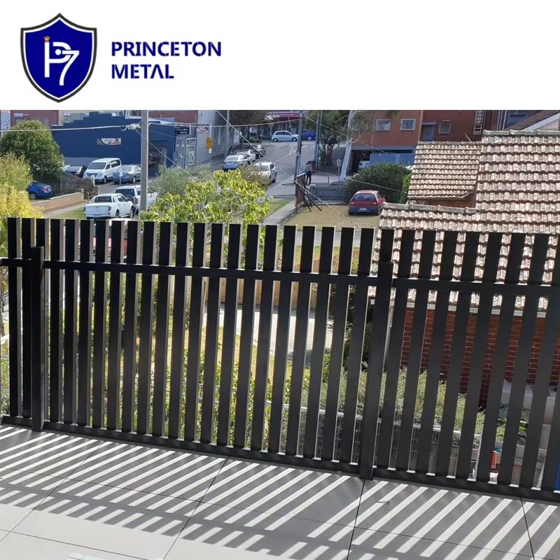 Decoration Powder Coating Metal Privacy Screen UV Aus Compatible Aluminum Vertical Blade Fence L Shaped Fin Right Angle Fencing for Australia Project