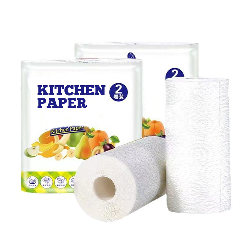 Cheap Price Eco-Friendly Strong Absorbent Family Rolls Paper Kitchen Paper 2-Ply 150 Sheets Paper Towels