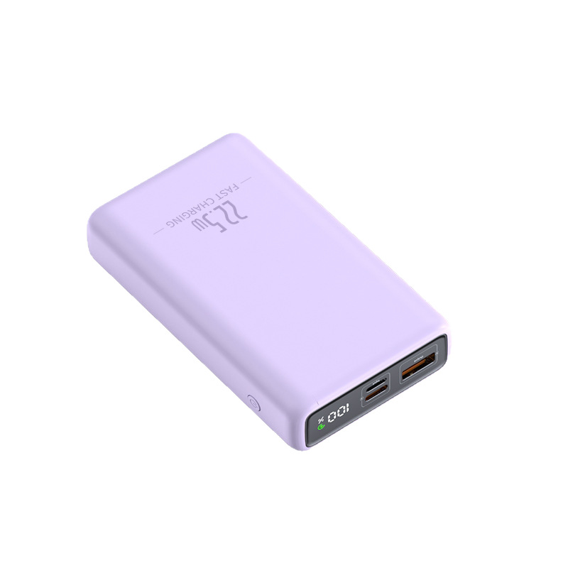 Портативный Power Bank 20000mAh с кабелем, быстрая зарядка