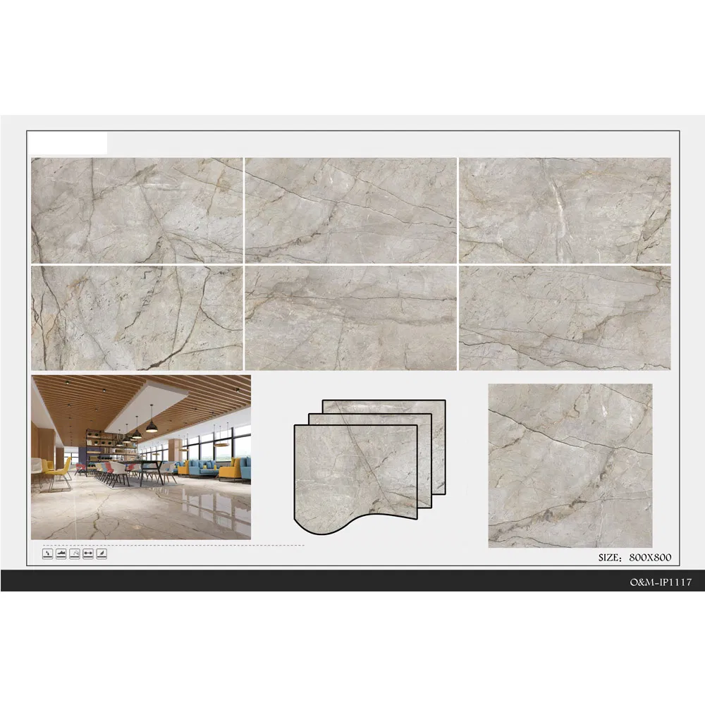 750*1500 mm Wall Tiles Glazed Polish Marble Floor Tiles for Decoration