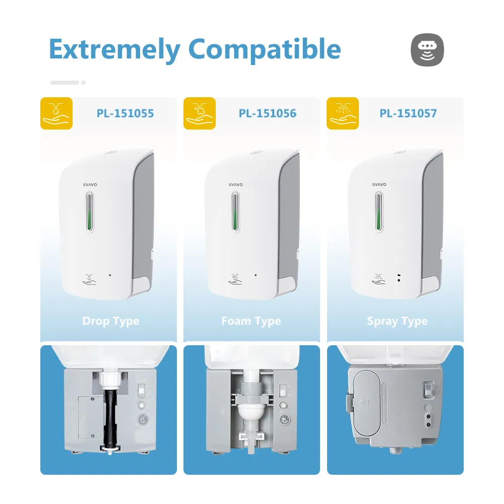 Настенный бесконтактный дозатор для жидкого мыла 1000 мл