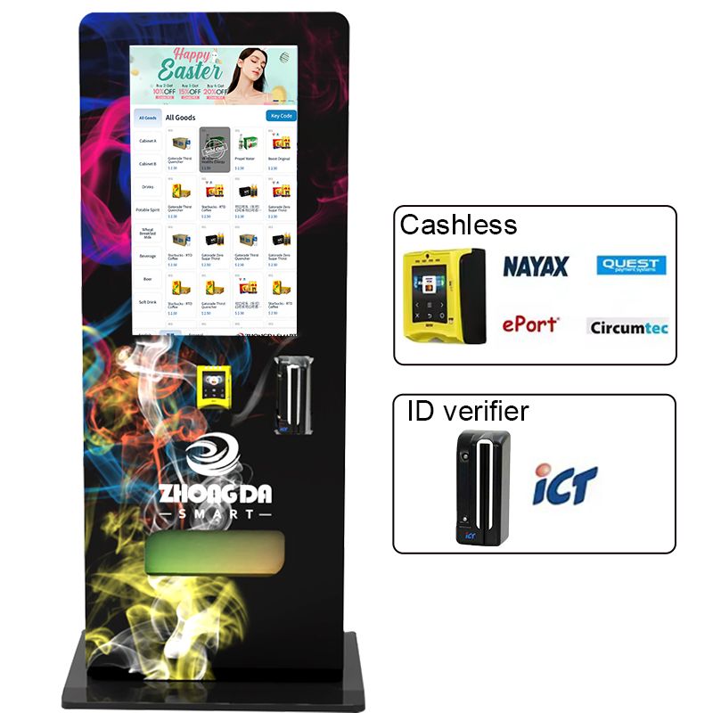 Mini Wall Mounted Smart Vapes Vending Machine with ID Scanner for Small Businesses at Home