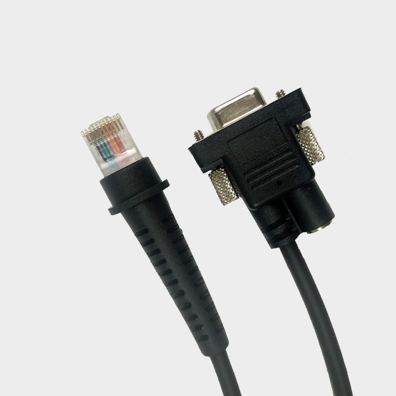 Factory Wholesale 2m Barcode Reader RS232 Cable for Honeywell Youjie Yj4600 Hh350 Hh480 Scanner
