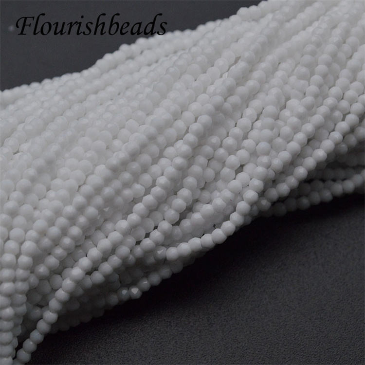 Various Colors Spacer Loose Beads 2mm Small Faceted Rondelle Glass Beads