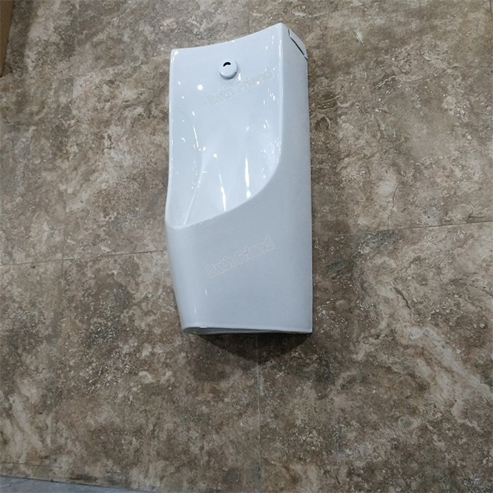 Hotel Public Corner High End Sanitary Ware Ceramic Urinal Automatic Flush Sensor