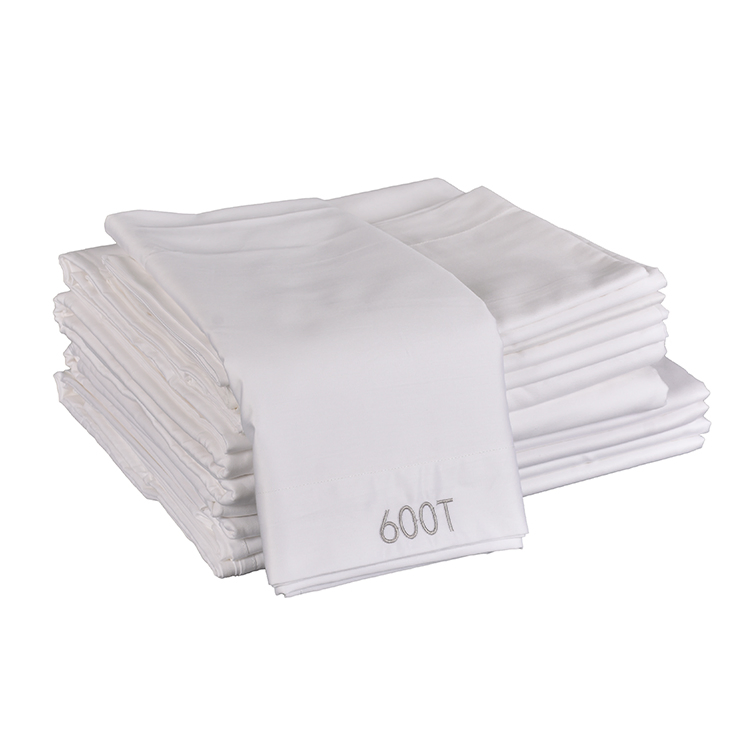 Wholesale Hotel 600t Full Size Fitted Cotton Bed Sheets
