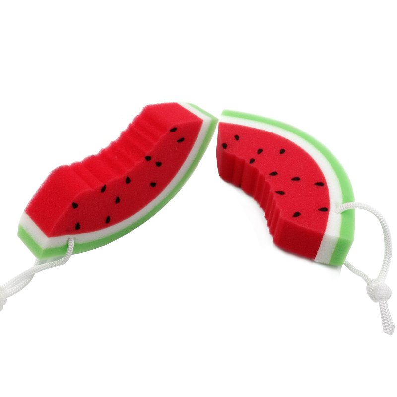Strong Water Absorption Rich Foaming Watermelon Bath Sponge