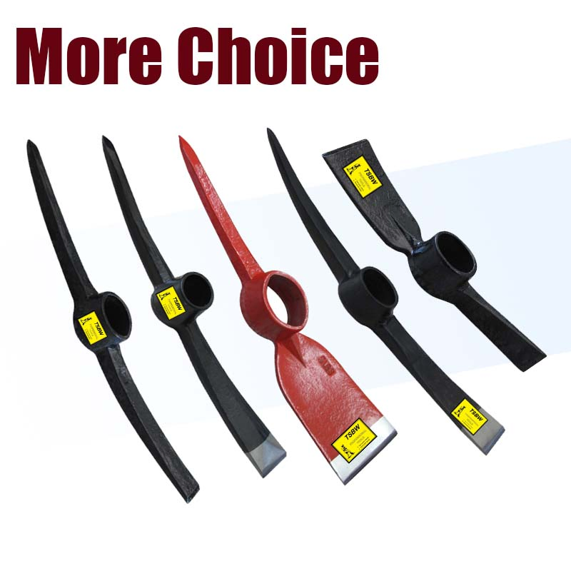 Plastic Coated Fiberglass Handle Steel Metal Zapapico Digging Construction Garden Pickaxe