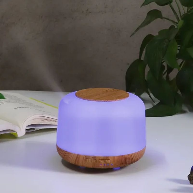 Oil Diffuser Humidifier 300ml Electric Ultrasonic Air Aroma Diffusers Vaporizer Scent Mist Diffuser with Remote Auto-off 7LED Color Changing Light Hh009_11