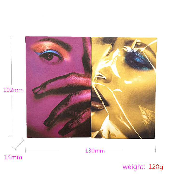 Private Logo 24-Color Double-Door Folding Glitter Pearly Matte Earth Color Eyeshadow Palette