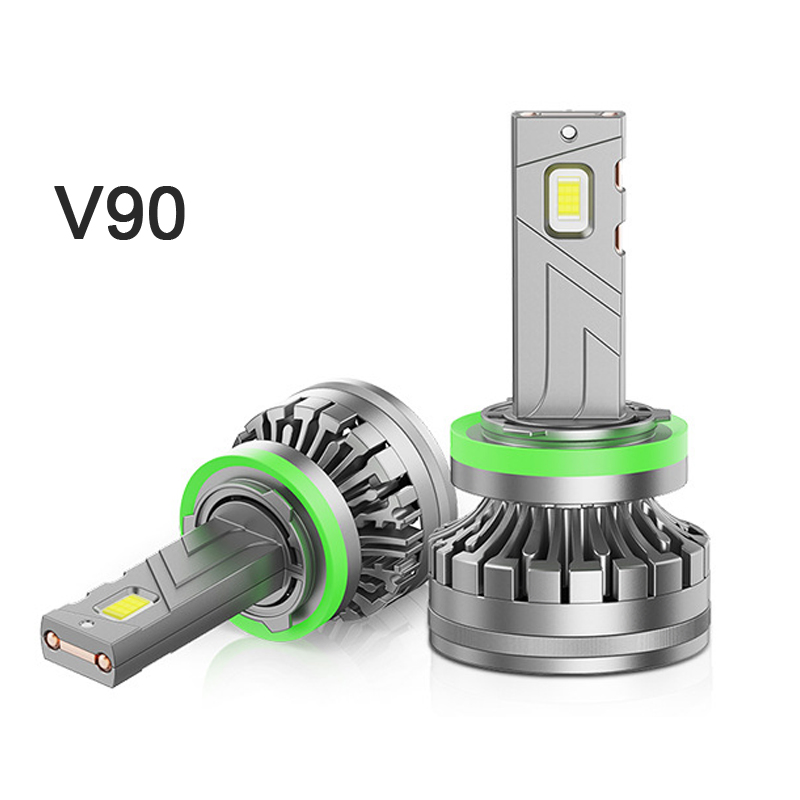 Мощная светодиодная фара H7 180W с двойной медной трубкой