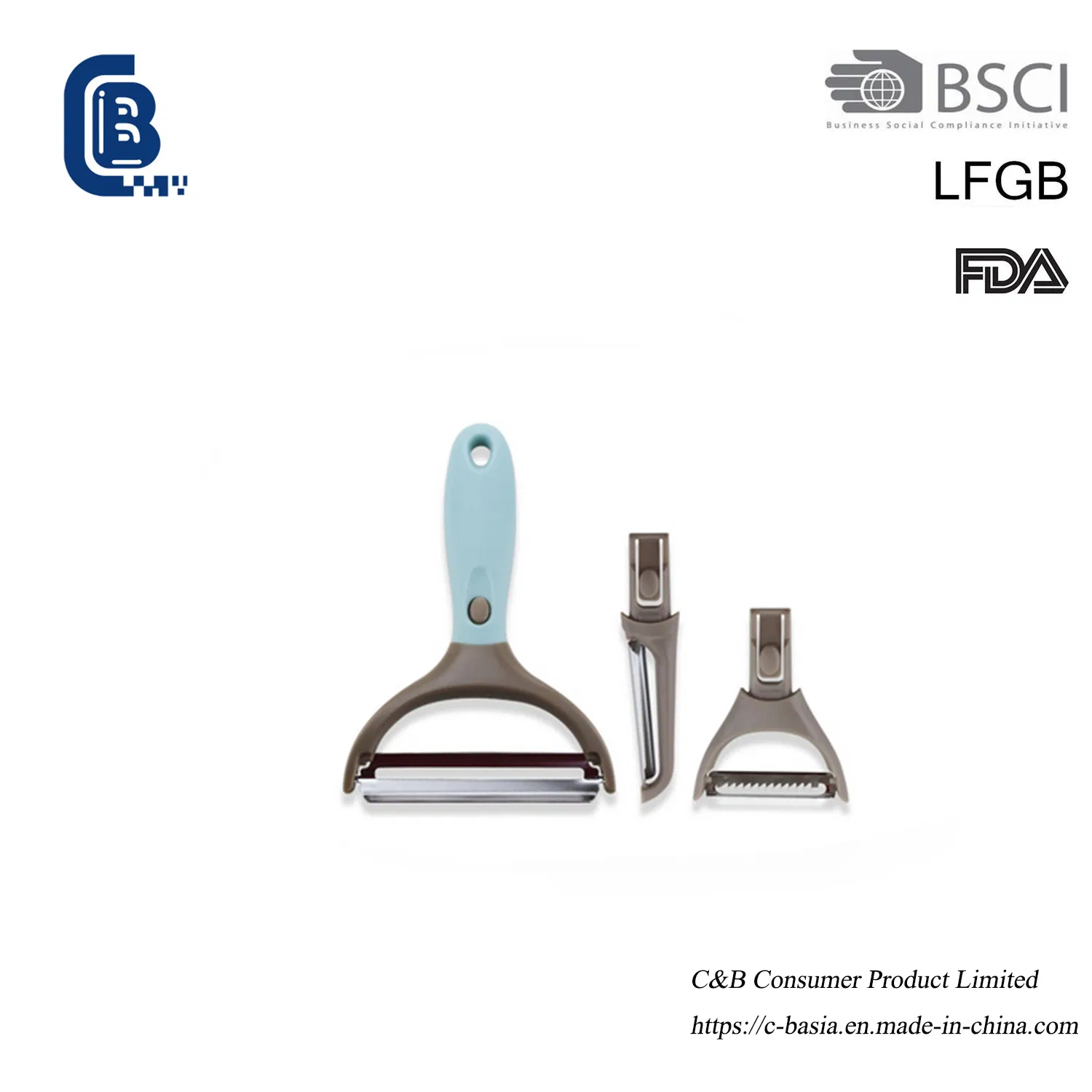 Household Multi-Functional Vegetable Fruit Carrot Potato Peeler Set of 3 Kitchen Gadgets-Utensils