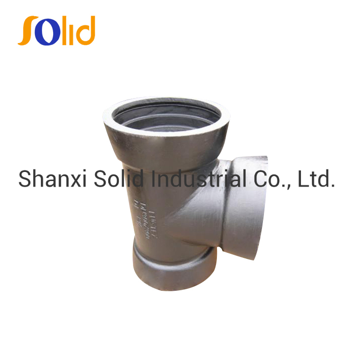 ISO2531/En545 Ductile Iron Tyton All Socket Cross with Zinc Layer Bitumen Coating
