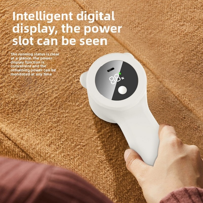 LED Display Rechargeable Portable Sweater Fabric Shaver Electric Lint Remover