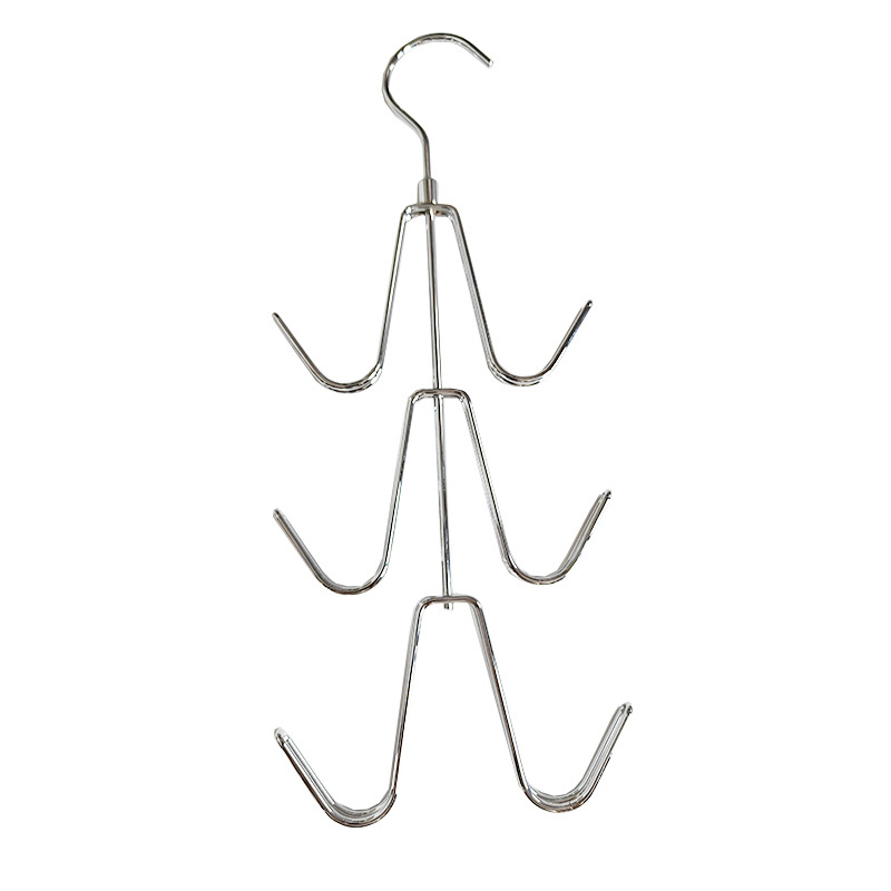 Six-Hook Metal Bag Storage Hanger, Anti-Slip Thickened Mode No Trace Hanging Rack