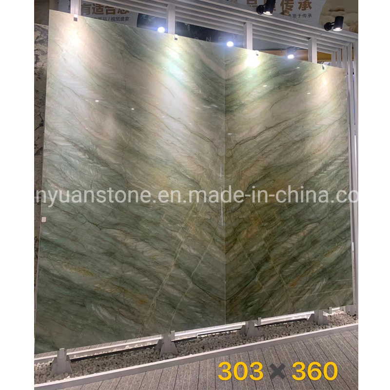 Brazilian Imported Natural Stone Green Marble Slab
