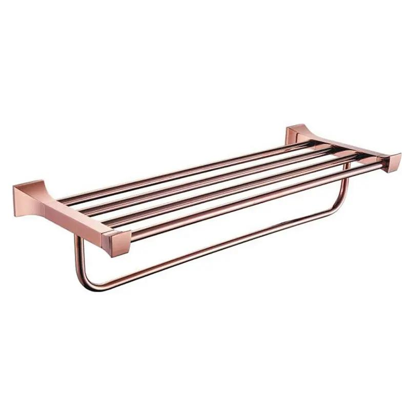 Комплект аксессуаров для ванной Rose Gold, нержавеющая сталь