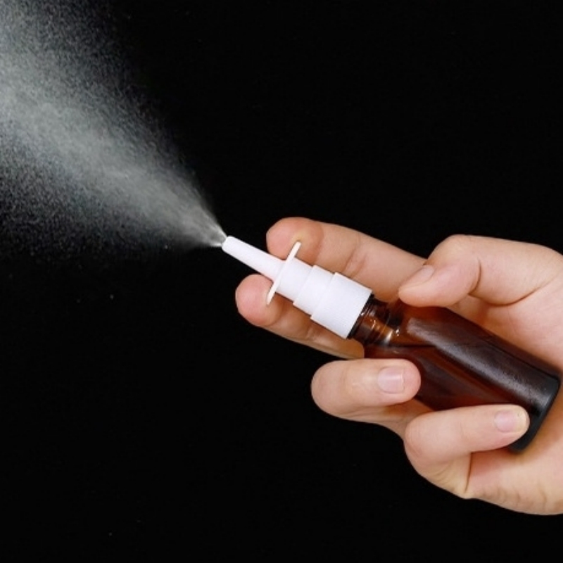 Wholesale Refillable Empty Nasal Spray Bottle 18/415 Plastic Glass Medicine Liquid Sprayer