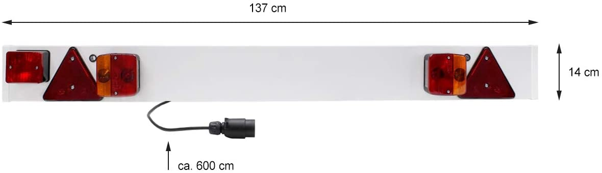 Trailer Lighting Panel with Multiple Sizes