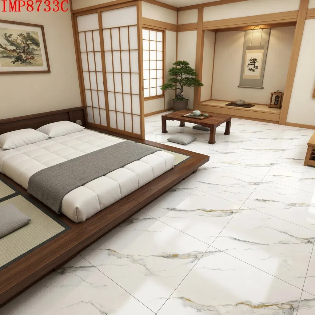Полированная плитка 60x60 см Carrara White для пола и стен