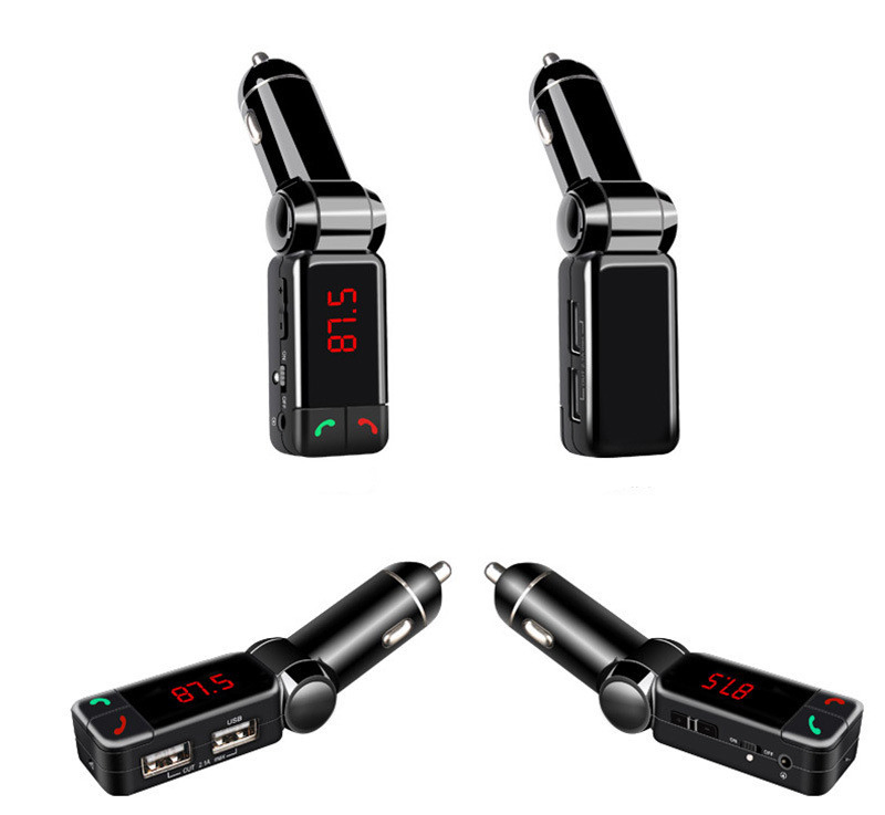 FM Bluetooth Car Transmitter Bc06 LCD Display Charger Car Kit