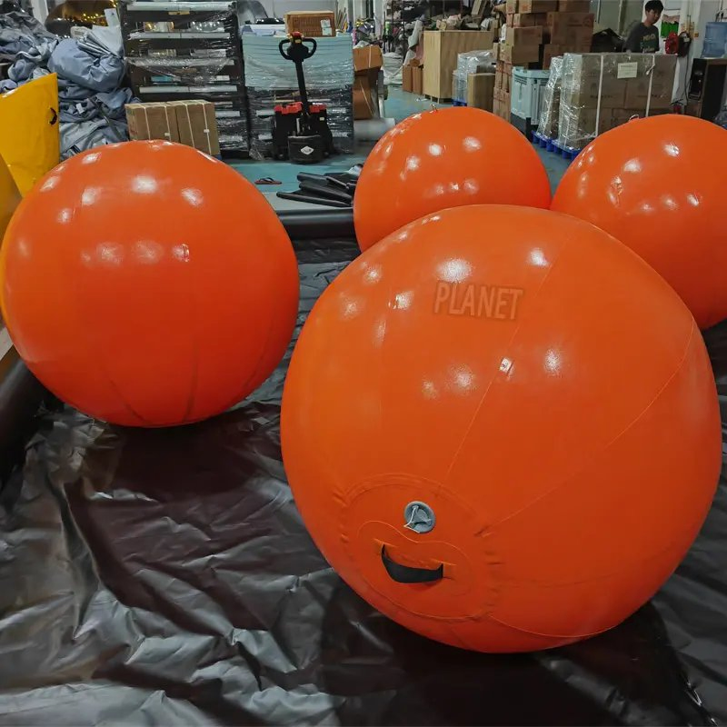 Water Marker Inflatable Floating Water Race Buoy Round PVC Swimming Inflatable Buoy