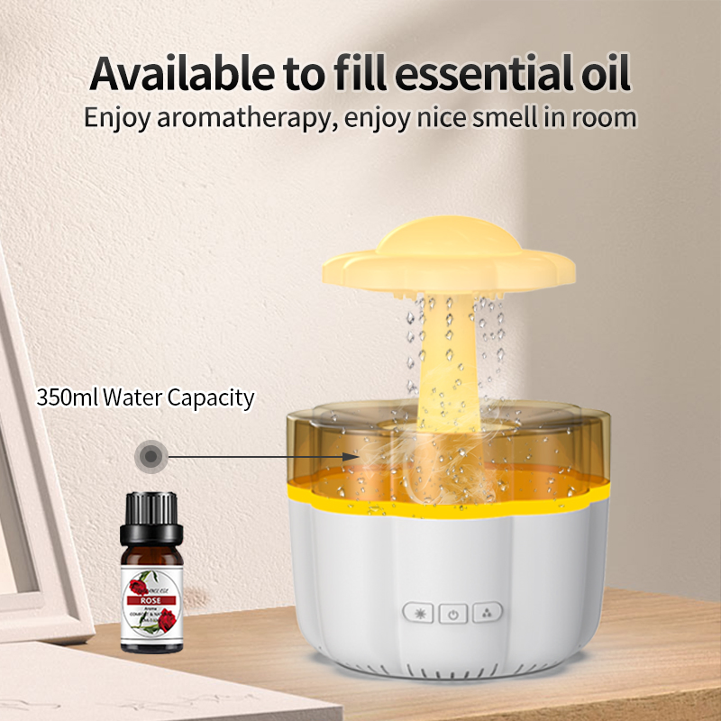 Portable 7 Color LED Rain Cloud Lamp Air Humidifier Rain Cloud Humidifier Water Drip Diffuser