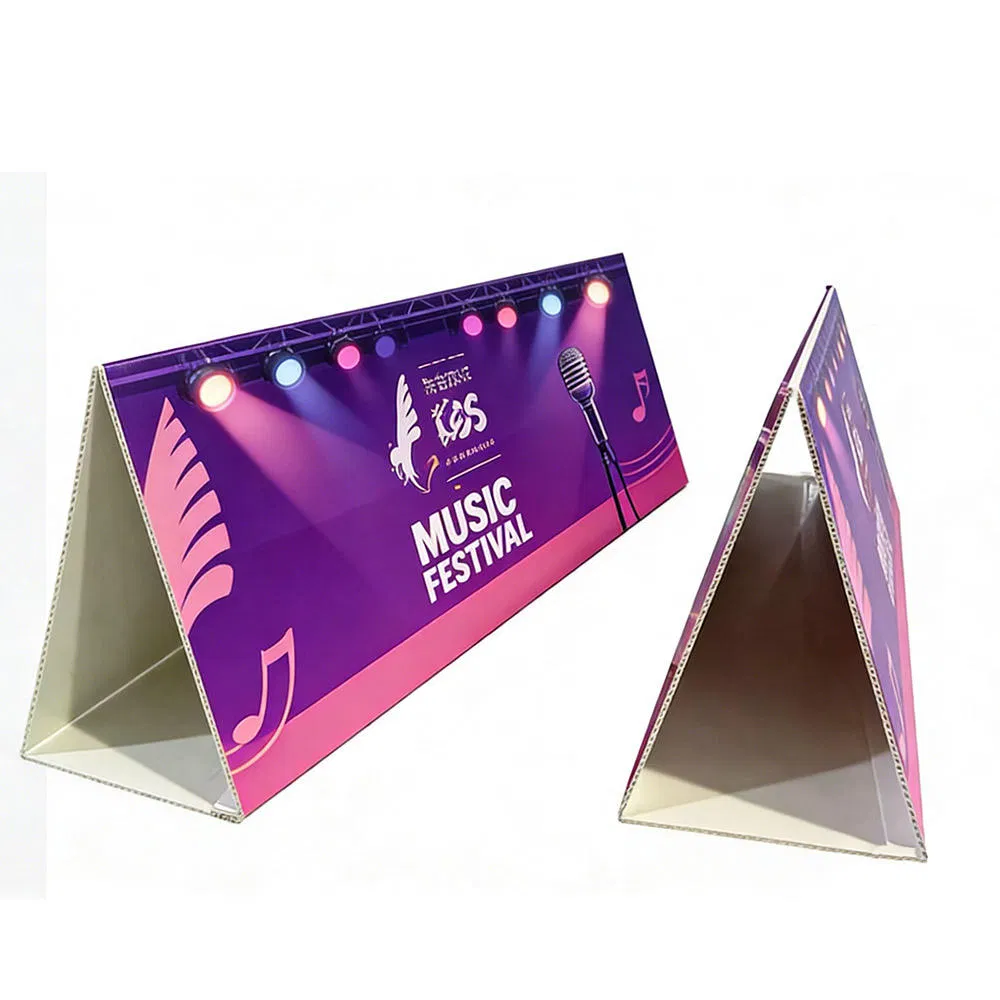 Custom Bollard Cover PP Plastic Corrugate Trade Show Display Advertise Stand