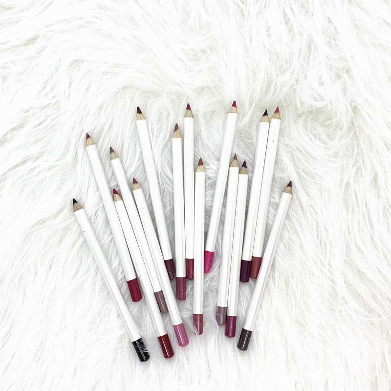 High Pigment Matte 24 Hour Long Lasting Waterproof Private Label Matte Pencil Vegan Lip Liner