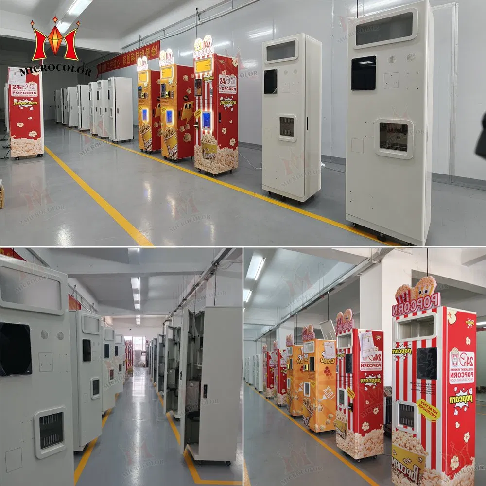 Custom Shopping Mall Cinema Commercial Automatic Multi Flavor Popcorn Vending Machine