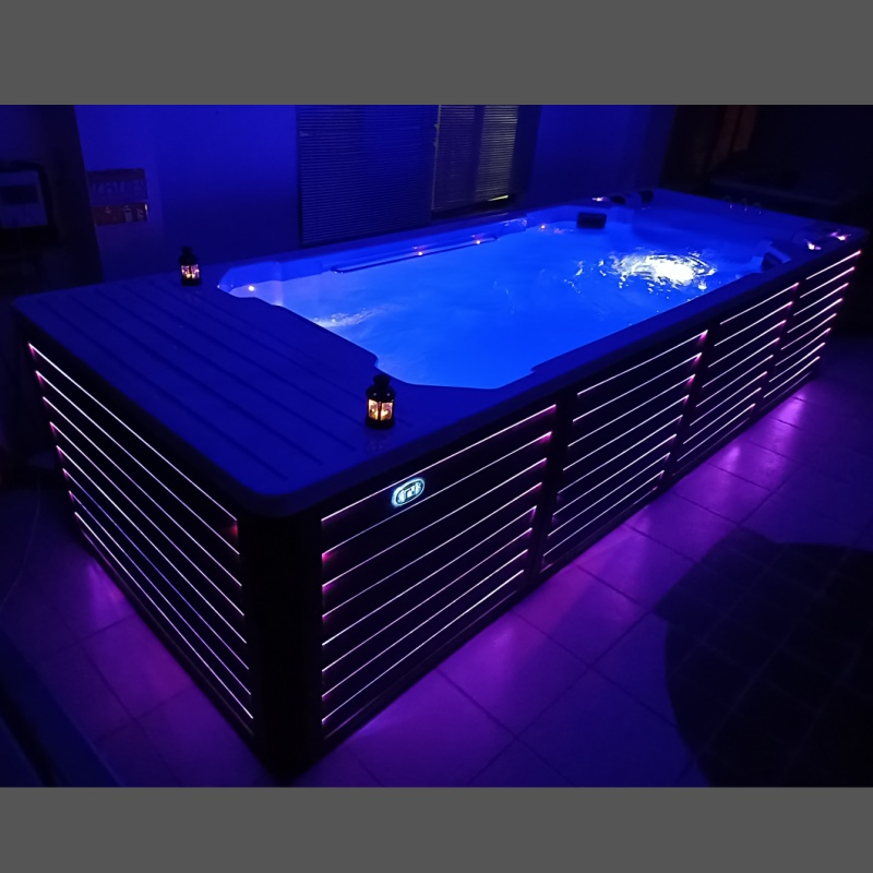 Freestanding Party Garden 6.6 M Endless Pool Swim SPA Pool and Hot Tubs Luxury Outdoor Swimming Pool SPA