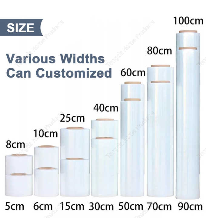 Transparent Film Customized Pallet Stretch Film Plastic Wrapping Film Shipping Cling Film