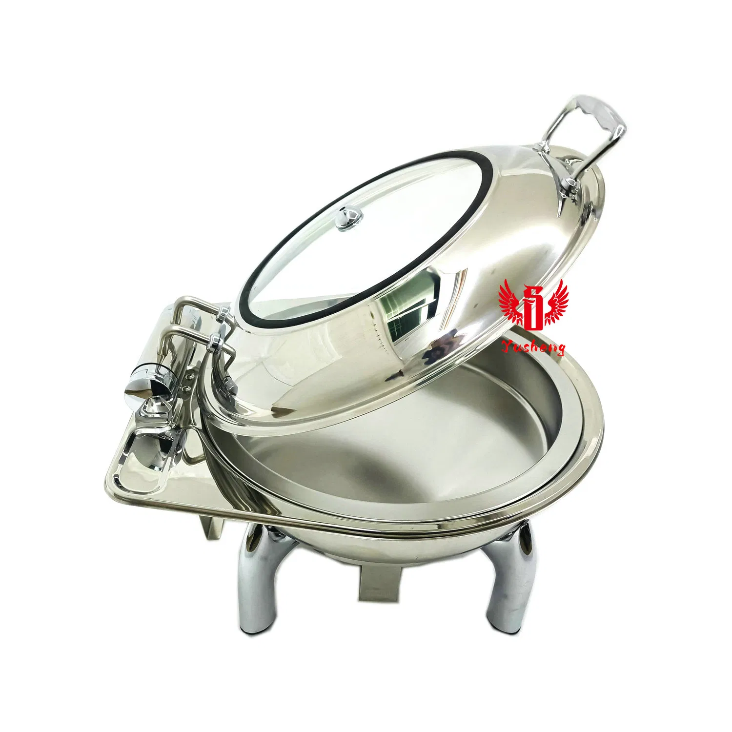 Visible Lid Hydraulic Round Bracket Chafing Dishes China Offer Directly Buffet Dish