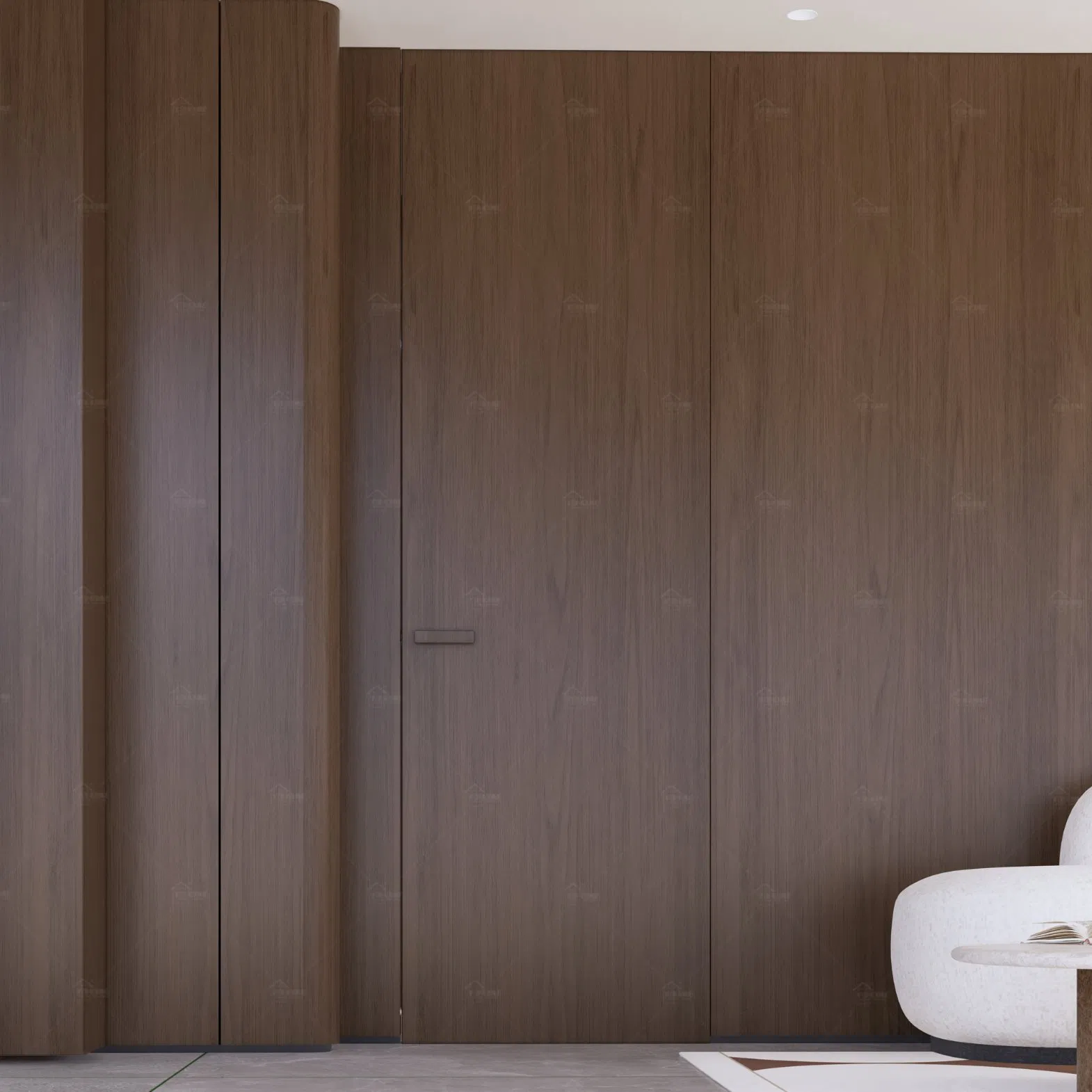 China Top Factory Wholesale House Wood Veneer Hidden Flush Invisible Indoor Doors