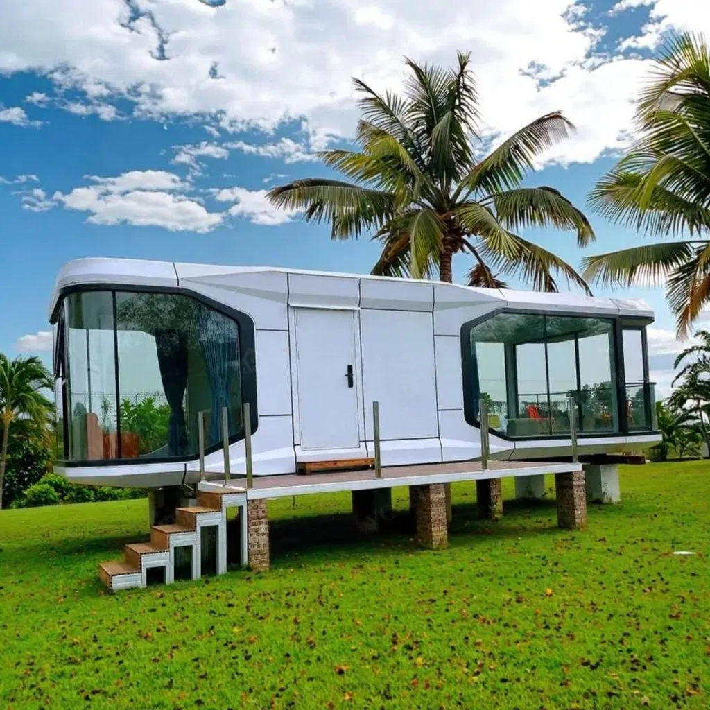 Winter Capsule House 2 Floors Space Bedroom with Kitchen Hotel Tiny Room Modular Commercial Capsule House