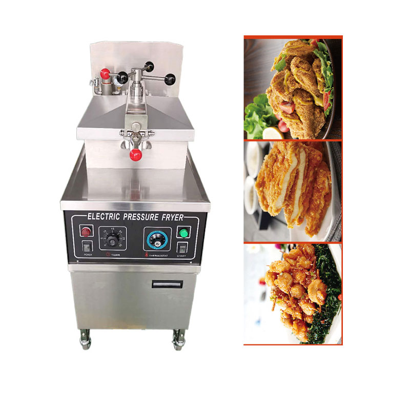 Benfu Stainless Steel Chicken Pressure Professional Deep Fryer Gas Fryer with 2 Tank