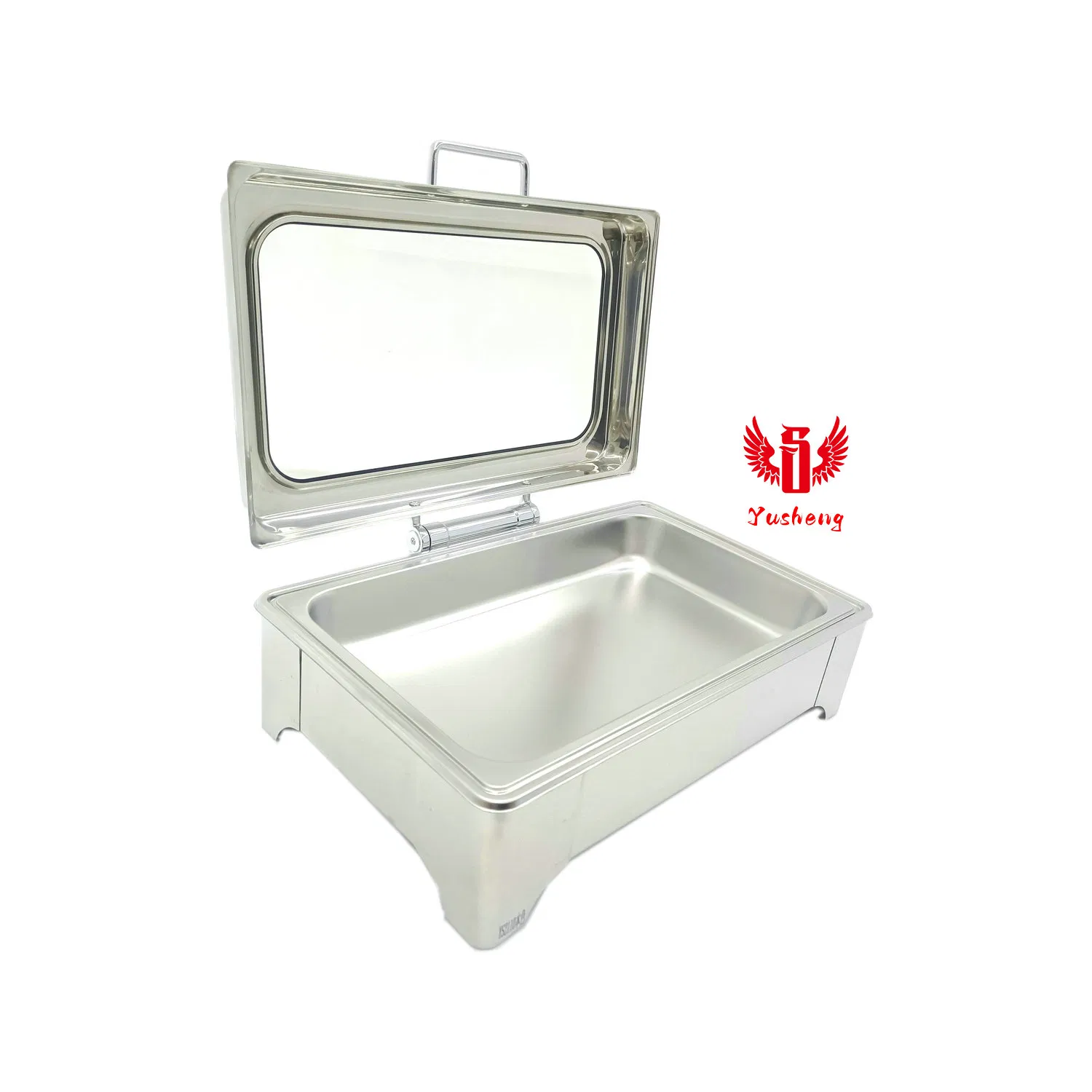 Single Grid Short Stand Hydraulic Rectangle Stainless Steel Chafing Dish China Factory