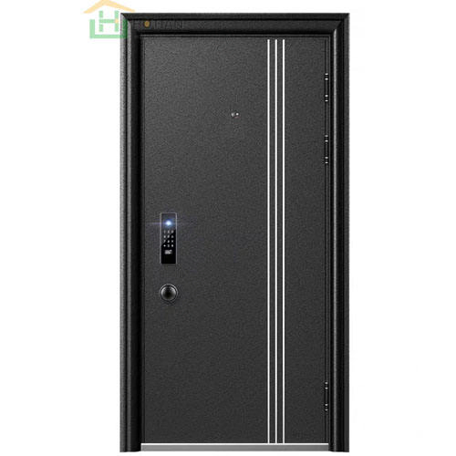 Exterior Steel Security Door Entrance Door Personal Custom Houseuse Door with Smart Lock