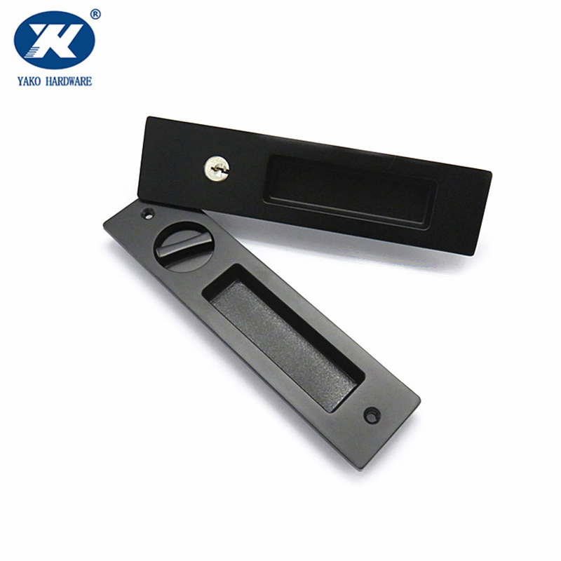 Concealed Zinc Alloy Invisible Sliding Door Flush Handle Lock