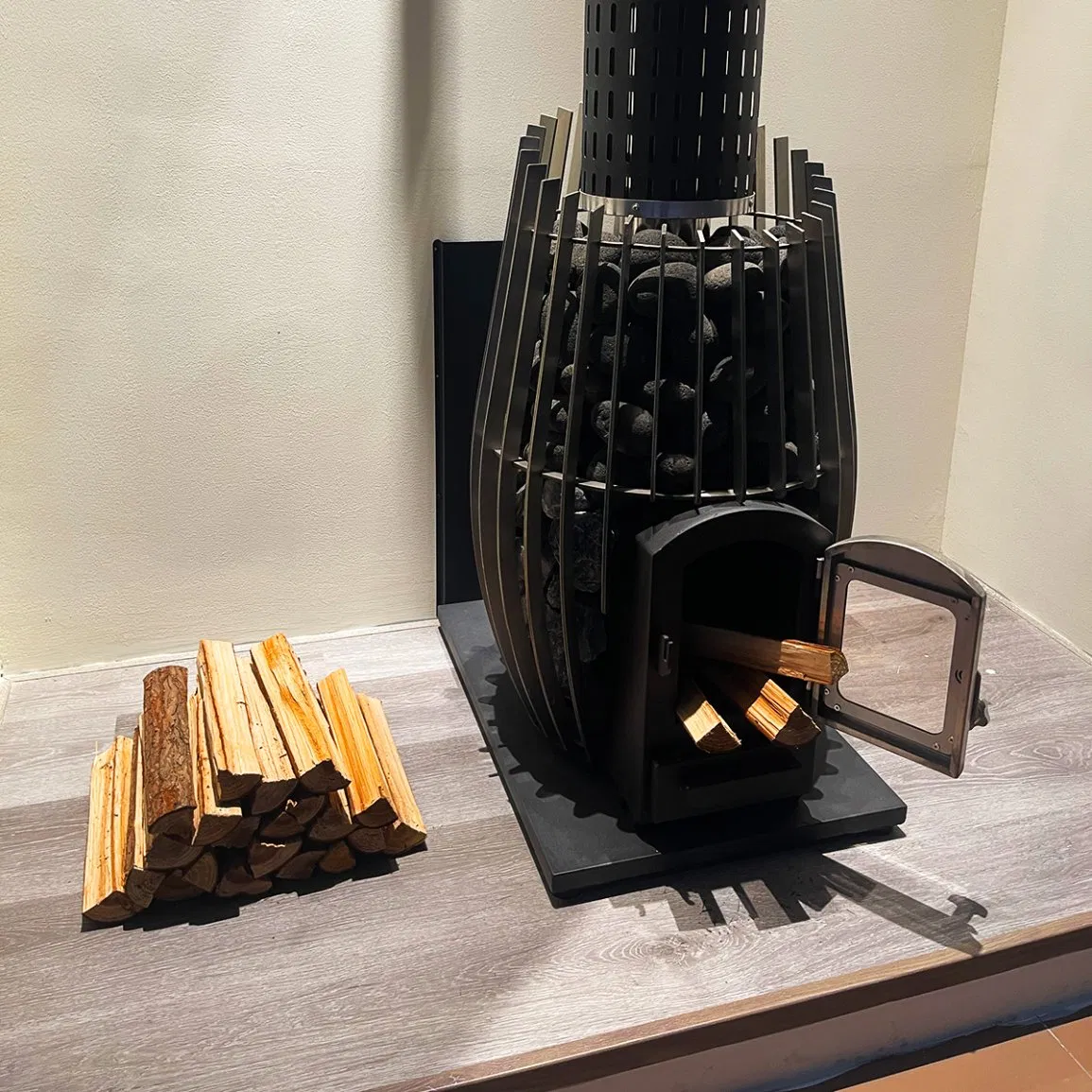 Дровяная печь для сауны с быстрым нагревом