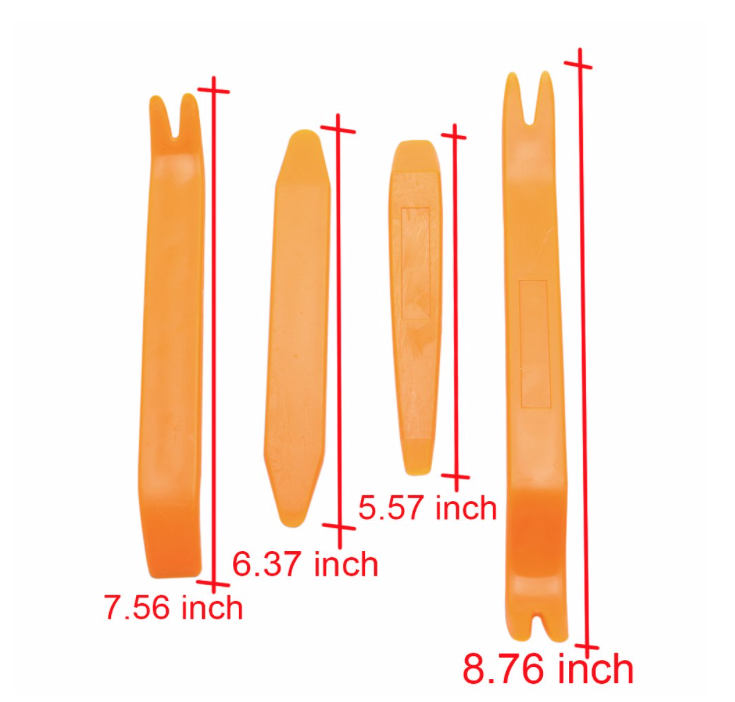 Набор инструментов для снятия автомагнитолы 4 предмета