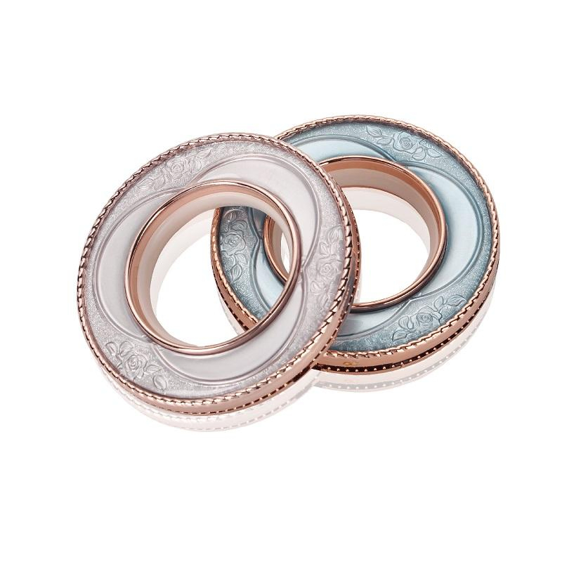 Good Quality Crystal Style Triangle Rose Ring Curtain Accessories