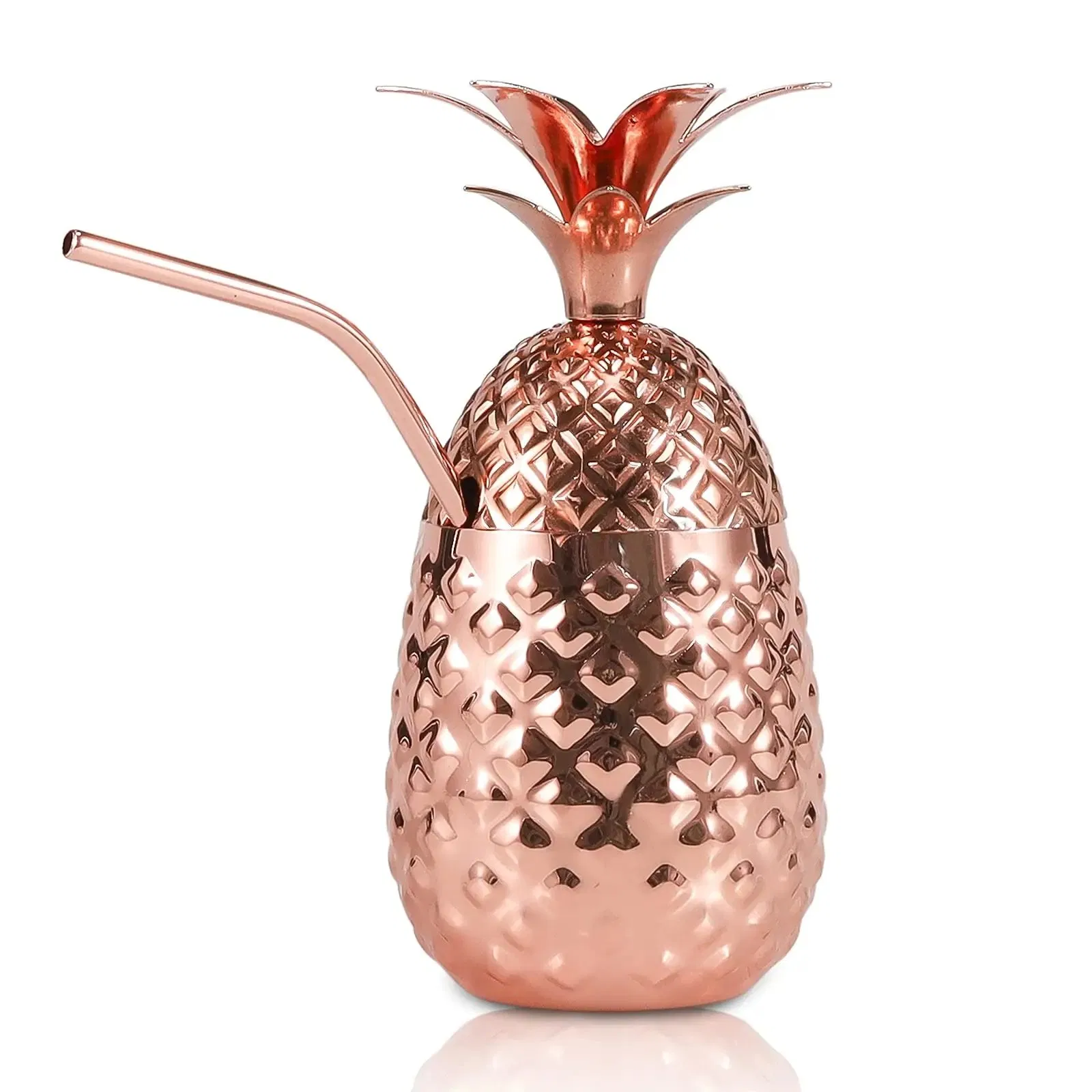 Customized Luxury Elegant Stainless Steel Pineapple Shaped Drinking Cups