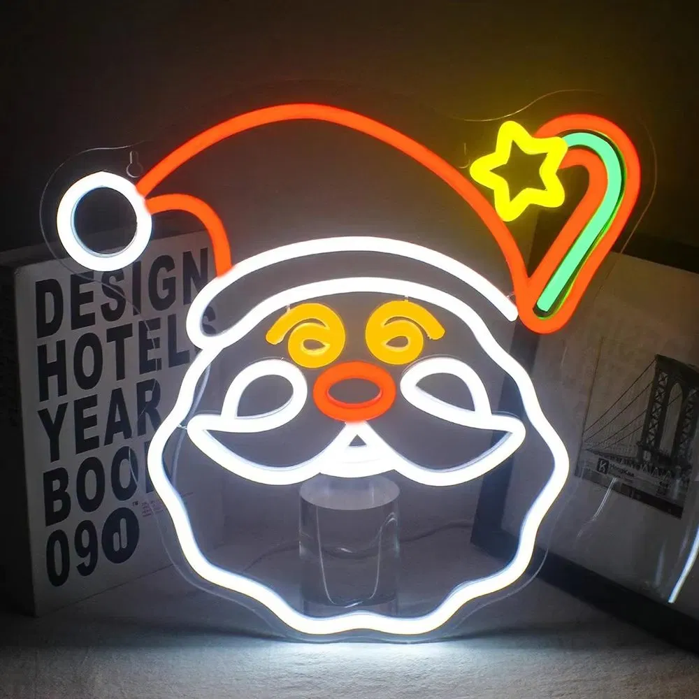 Acrylic Neon Light Wall Art Cowbow Hat Customized Letter Logo Wall Hanging Neon Signage Home Decor Neon Sign