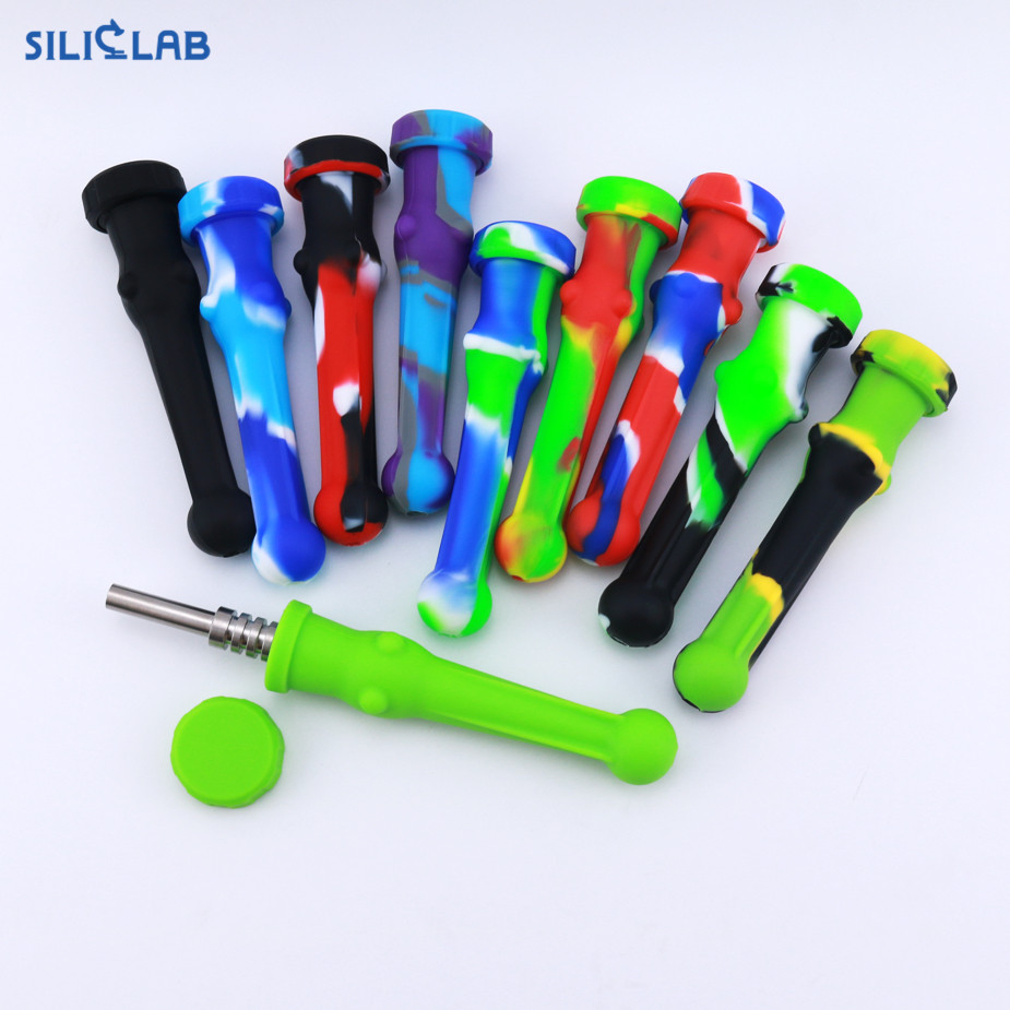 Titanium E-Nail 14mm Concentrate DAB Smoking Pipe Silicone