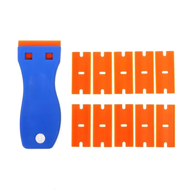 Ultimate Window Cleaning Scraper with Sturdy Plastic Blades